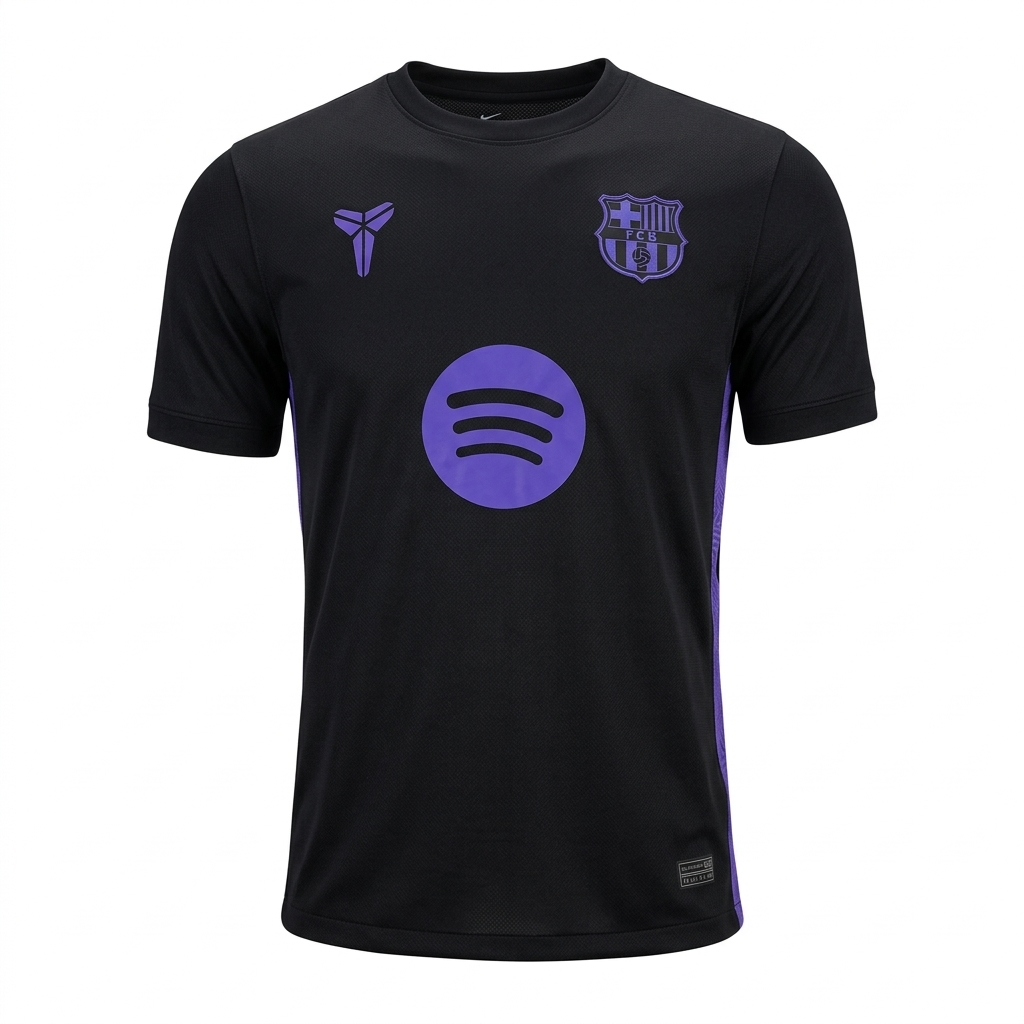 Camiseta versión fan CAMISETA BARCELONA NEGRA ALTERNATIVA 2025 - Distrito Sport 11